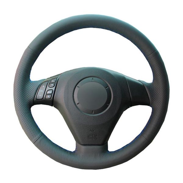 

steering wheel covers hand sewing car cover wrap leather suede for 3 axela 2010-2013 5 6 cx-7 cx-9 mazdaspeed3 (us)
