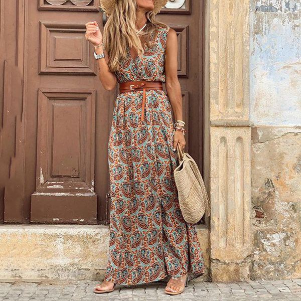 

women's bohemian sleevels print s, Black