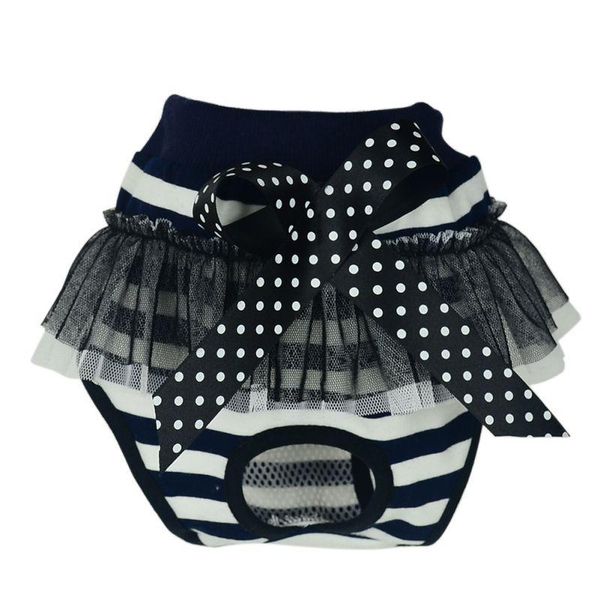 

dog apparel striped bow hygiene pants pet underwear diaper puppy short panty nappy dogs clothes