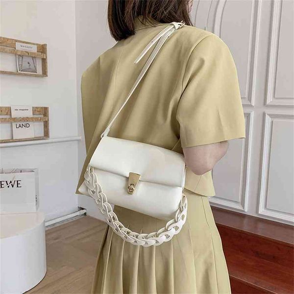 

knitting handlebar 2021 new summer small square korean fashion large capacity one shoulder slant span women's bag