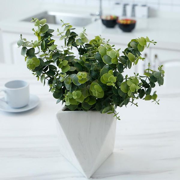 

artificial plants eucalyptus leaves money leaf for home garden decoration shop office decor wedding decorative flowers & wreaths