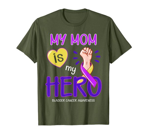 

My Mom is my hero Bladder Cancer Awareness shirt, Mainly pictures