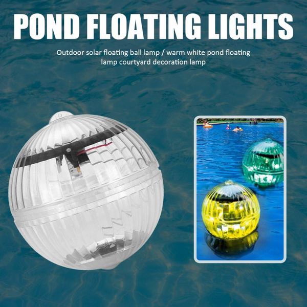 

outdoor floating underwater ball lamp solar powered color changing swimming pool party night light for yard pond garden & accessories