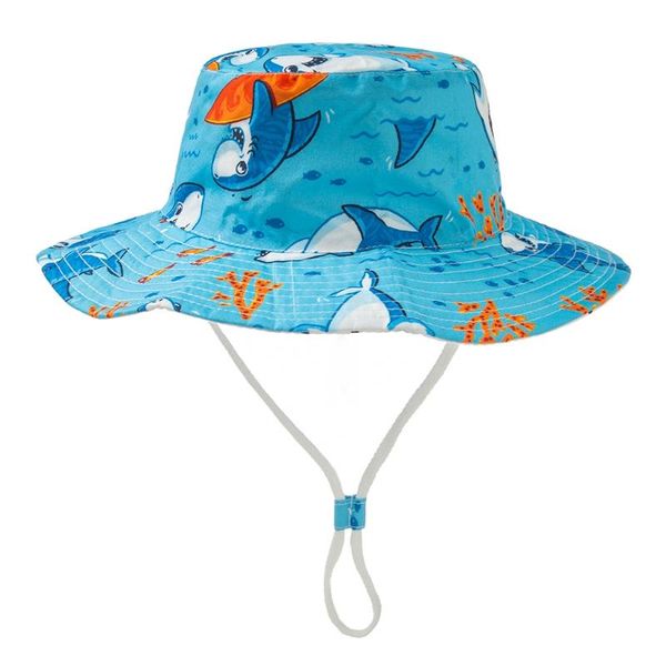 

caps & hats summer baby sun hat boys children panama beach girls bucket cartoon infant uv protection, Yellow