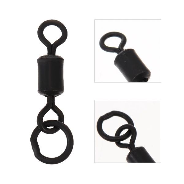 

fishing hooks 25pcs high strength swivels ring outdoor