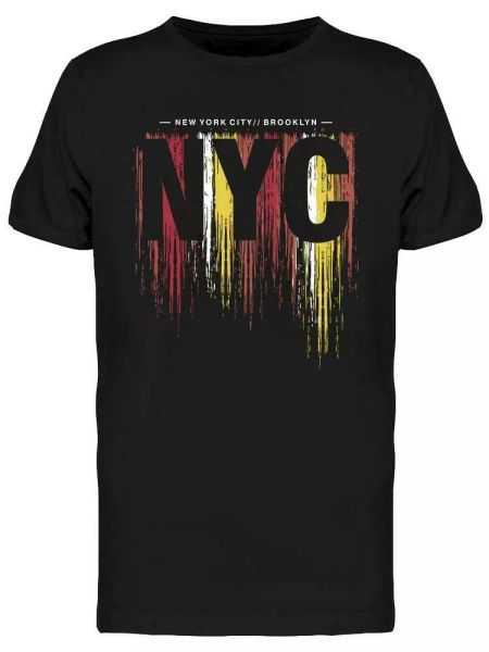 

N Y C Vintage Tee Men's -Image by Shutterstock, White;black
