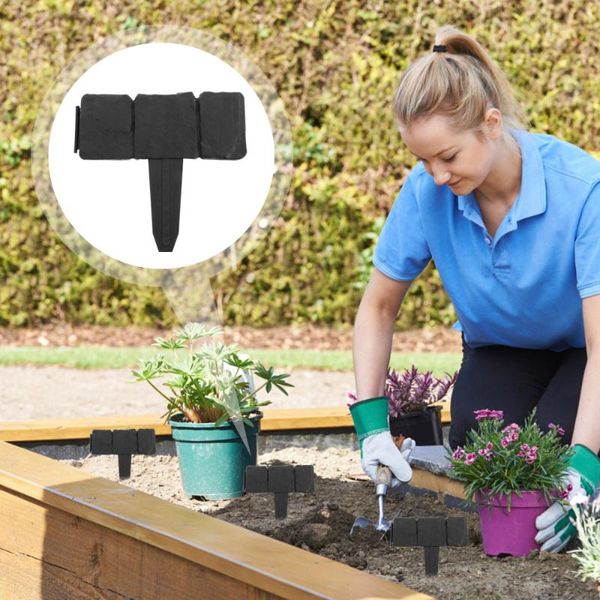 

fencing, trellis & gates 15pcs garden border edging simulation stone lawn plant fence