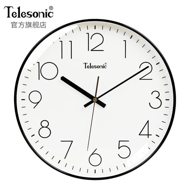 

wall clocks modern simple clock nordic home living room mute round watch fashion northern european decorative bedroom c6t