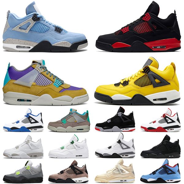 

discount jumpman 4 4s basketball shoes for women men university blue taupe haze red thunder white oreo mens trainers sports sneakers wholesa