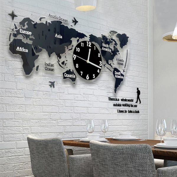 

large acrylic wall clocks watch modern room stickers home decor art decal