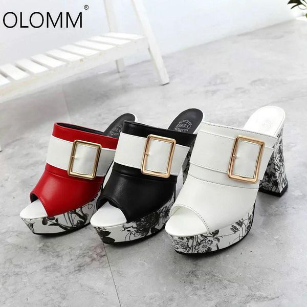 

dress shoes 2021 womens sandals summer thick super high heel with europe and the united states metal buckle ladies, Black