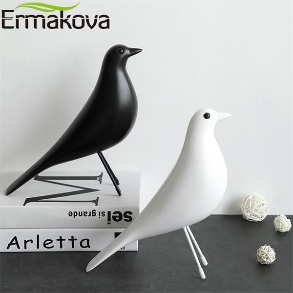 ERMAKOVA The Mid Century Bird Figurine House Animal Statua della Pace Mascotte europea Home Bar Coffee Decor 210924