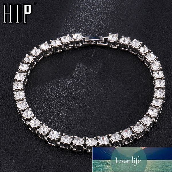 

hip hop 1row bling cz iced out rhinestone cubic zirconia bracelet tennis chain bracelets for women men jewelry rose red factory price expert, Golden;silver