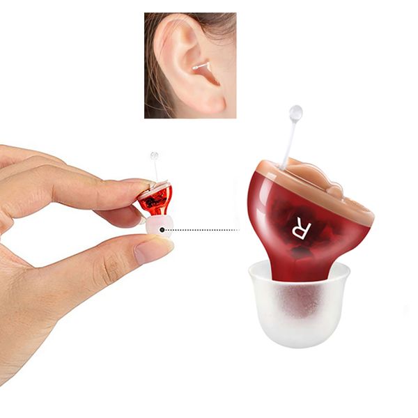 

2021 digit hearing aid mini fleshcolor stealth hearing amplifier portable aids10a battery left right help elderly peoplescouts