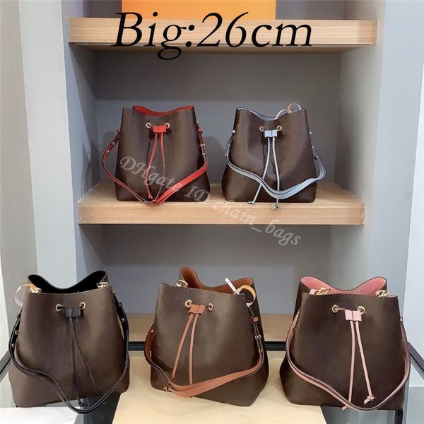 

purse bucket shoulder bag crossbody printed tote clutch drawstring backpack handbags wallet totes purses lady wallets 2021 women l2315, Red;black