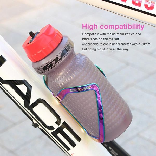 

style colorful gub 08 aluminum alloy bicycle water bottle cage mtb road bike holder cycling parts accessories bottles & cages