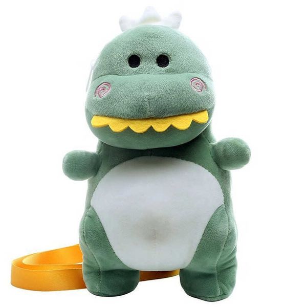 

cute dinosaur shoulder backpack crossbody bag coin purse messenge bags plush toy girls girlfriend kids children gift