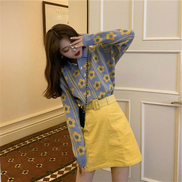 

skirts western style 2021 feminine autumn and french winter retro small man size cut-waisted waistband set of two pieces, Black