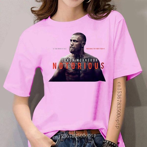 

women's t-shirt women tshirt conor mcgregor exclusive t shirt printed tees, White