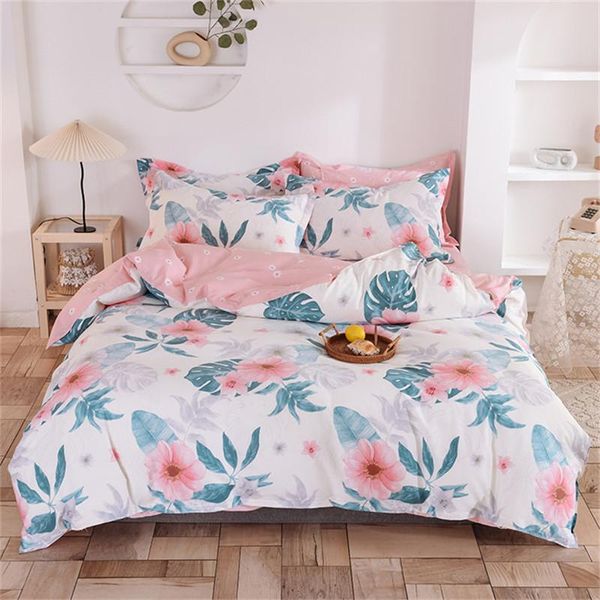 

bedding sets dehome egyptian cotton soft reactive printing twin full  king size duvet cover bed sheet fit 4/6 pcs