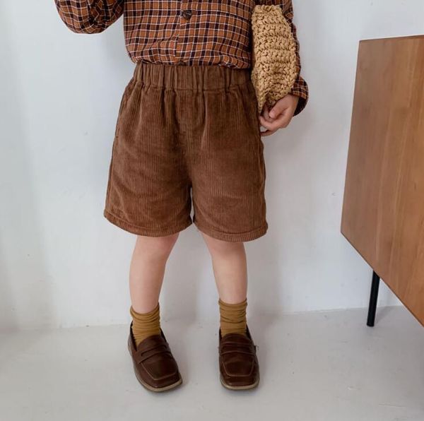 

style girls corduroy shorts spring cotton fashion 1-6 years yl343, Black
