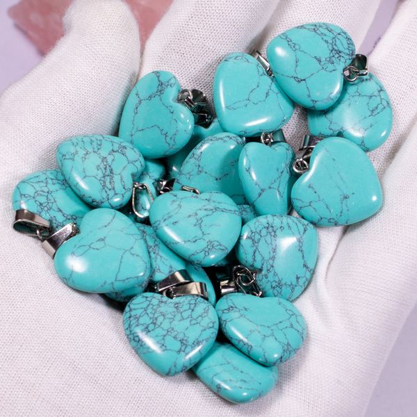 

natural stone 20mm heart tiger's eye opal pink quartz star healing pendants charms diy for jewelry accessories making, Bronze;silver