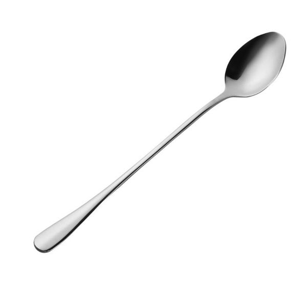 

spoons 1pc stainless steel long handle ice cream tea coffee dessert