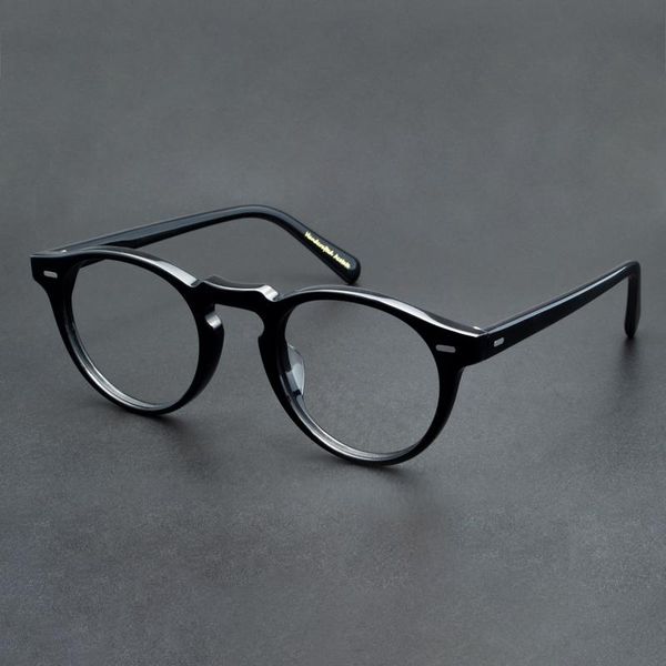 

fashion sunglasses frames optical glasses frame ladies transparent men round classic style multicolor myopia, Black