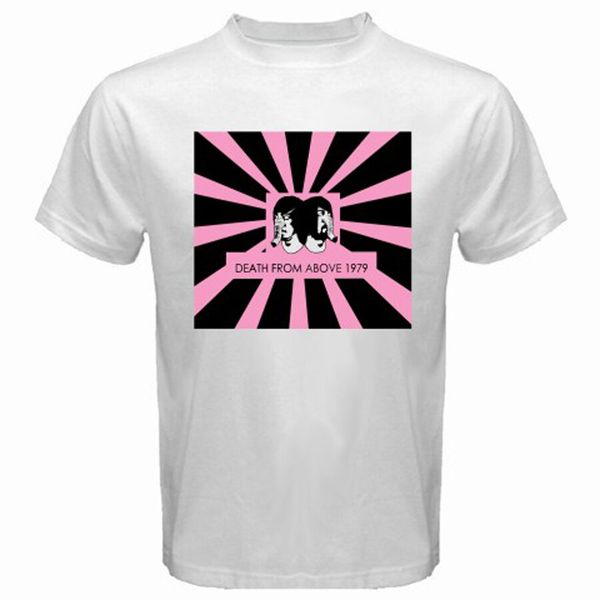 

new death from above 1979 logo men's white t-shirt size s to 3xl, White;black