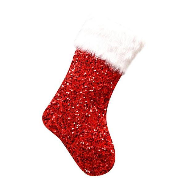 

christmas decorations sequin stockings - home year fireplace candy gift bag tree decoration