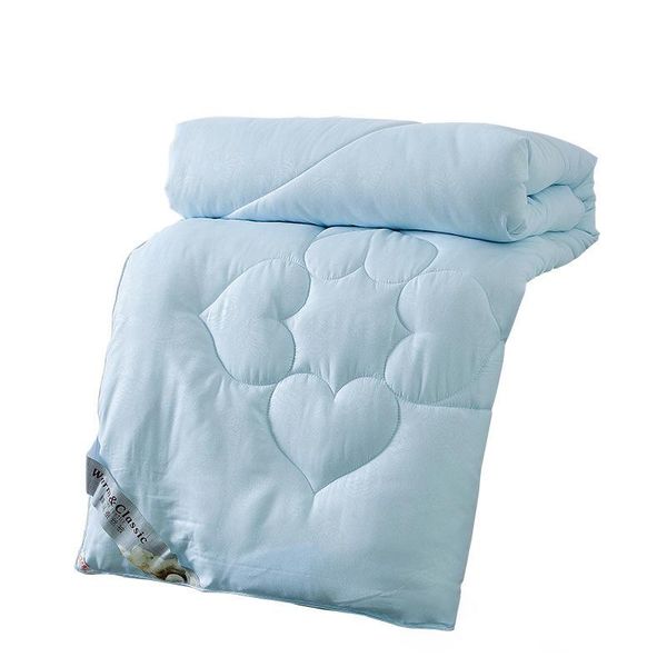 

comforters & sets 100% silk duvets four seasons universal heart print warm quilt handmade twin king quilting for size bedding comforter quee