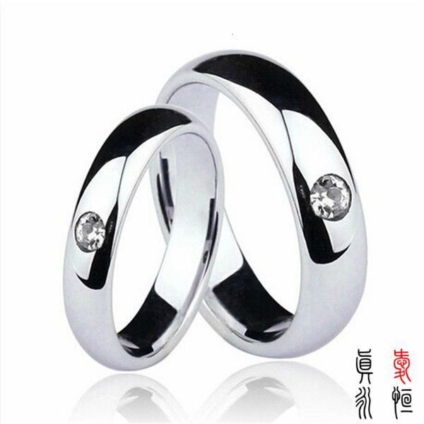 

wedding color steel natural couple engagement tungsten gold ring, Slivery;golden