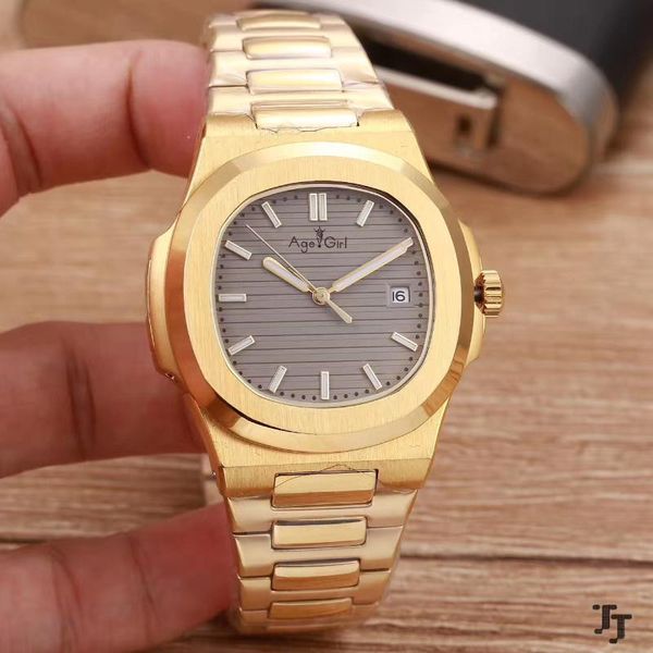 

wristwatches automatic mechanical men watch yellow gold stainless steel transparent sapphire glass grey blue black watches, Slivery;brown