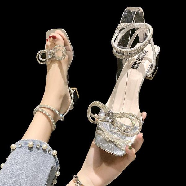 

med beige heeled sandals buckle strap clear shoes espadrilles platform 2021 women's medium black gladiator rhinestone high fashi dress