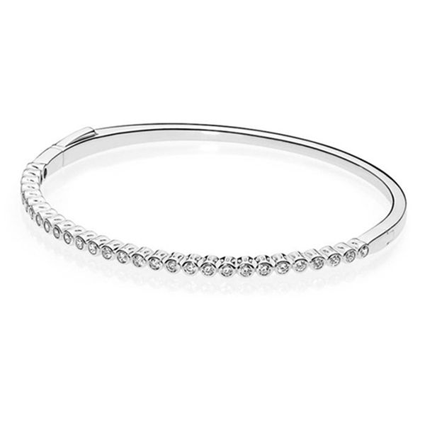 

new 2021 100% 925 sterling silver diamond bracelet fit diy original fshion jewelry gift 1212, Golden;silver