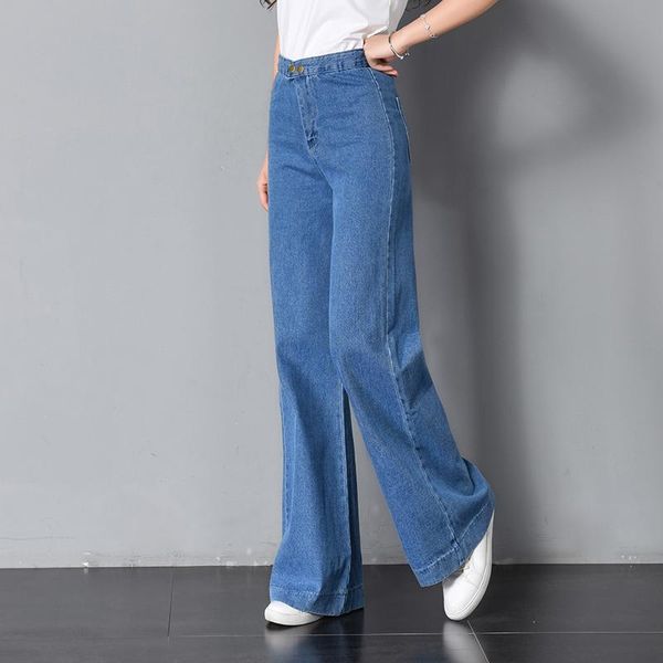 

women's pants & capris casual denim high waisted wide leg jeans loose fit trousers plus size boyfriends baggy straight vintage streetwe, Black;white