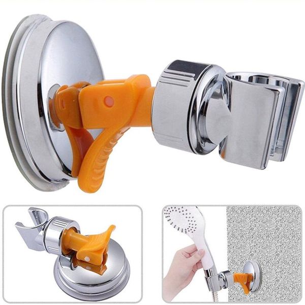 

bathroom shower heads shgo-adjustable head holder chrome wall mounted suction mount bracket