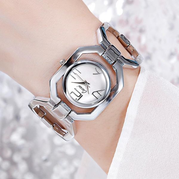 

wristwatches cacaxi quartz watch women rose gold waterproof hollow ladies dress relogio feminino a164, Slivery;brown