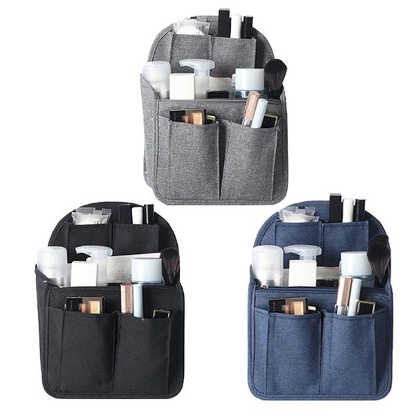 

cosmetic bags & cases backpack organizer insert nylon for rucksack shoulder bag