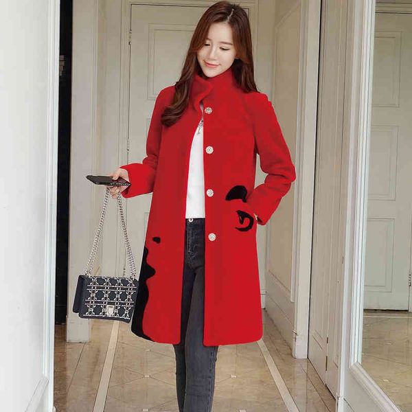 

real fur wool jacket autumn winter coat clothes korean vintage sheep shearling women manteau femme zt3754, Black