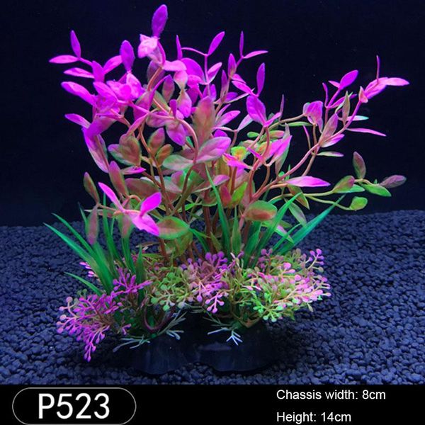 

pack 5.5 inch artificial aquarium decorations fish tank green lifelike underwater plastic plant aquatic water grass decor