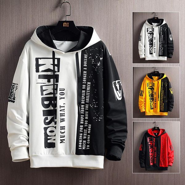 

men sweatshirts hoodie spring and autumn street wear japanese hip-hop casual fashion loose hoodies men's &, Black
