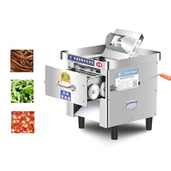 

automatic meat slicing machine 850w electric cutter slicer commercial vegetables cutting grinders