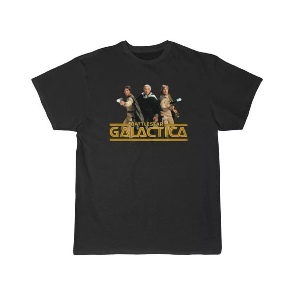 

battlestar galactica stars short sleeve tee, White;black