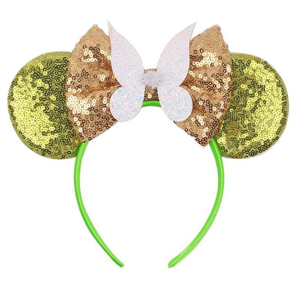 

girls hair accessories sticks bows baby headbands childrens kids cartoon sequin cute festival princess children party head bands b6977, Slivery;white