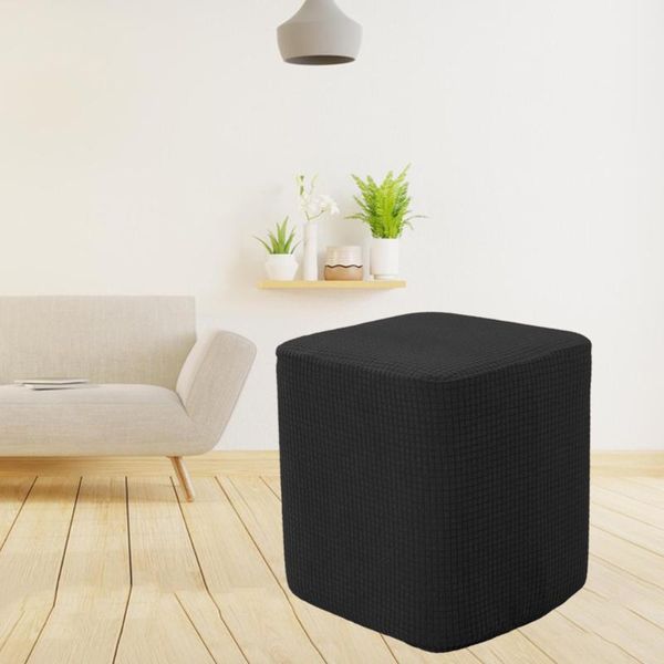 

chair covers polyester square foot rest ottoman footstool slipcover protector