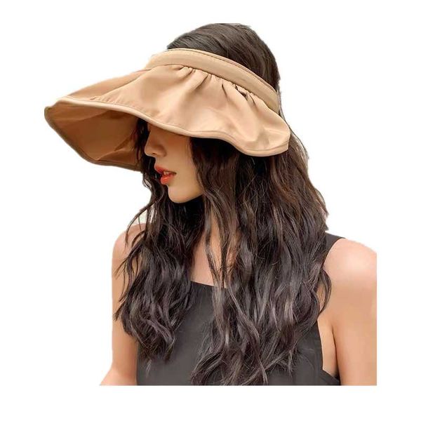 

sun visors for women beach hats wide brim caps girls outdoor, Black;white
