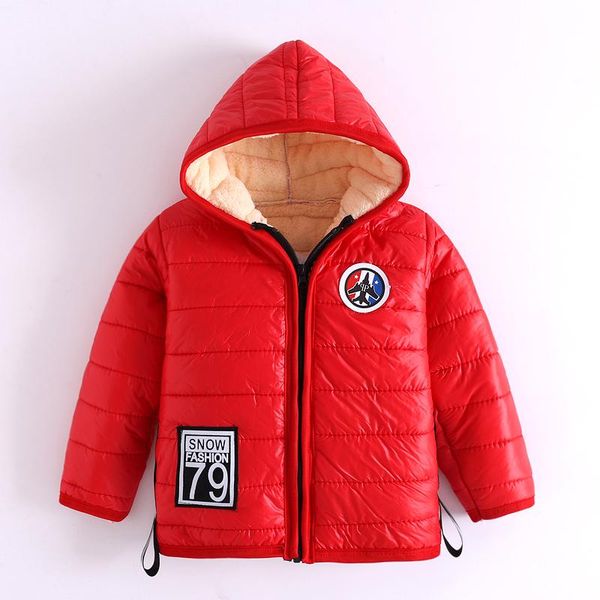 

coat bibicola winter fashion casual plus velvet warm and comfortable hooded outsourcing boys girls suitable for 2-6 years old, Blue;gray