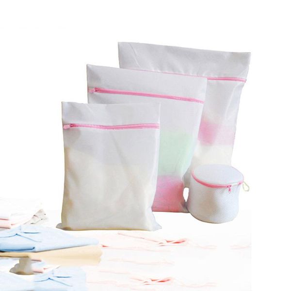 

laundry bags zippered mesh wash for delicates lingerie socks underwear bra bag polyester washing cleaning storage 4 sizes
