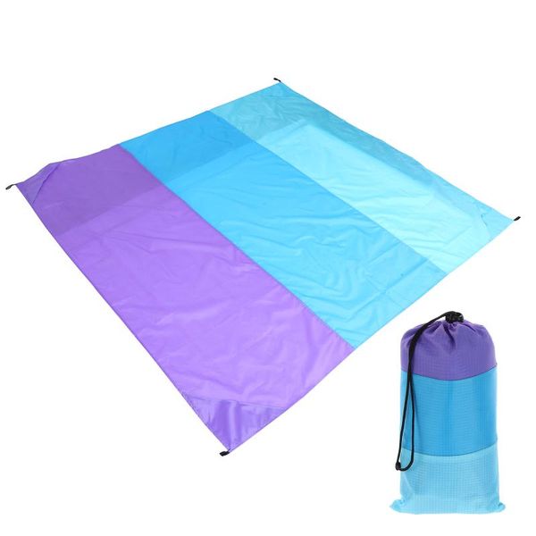 

210x200x0.1cm waterproof pocket beach blanket folding camping mat mattress portable lightweight outdoor picnic sand pads